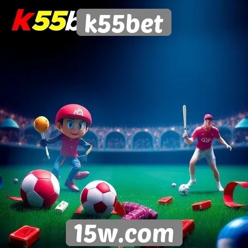 Variedade de jogos disponíveis no k55bet